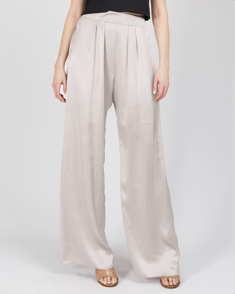 Bjorn Silk Pant in Ivory