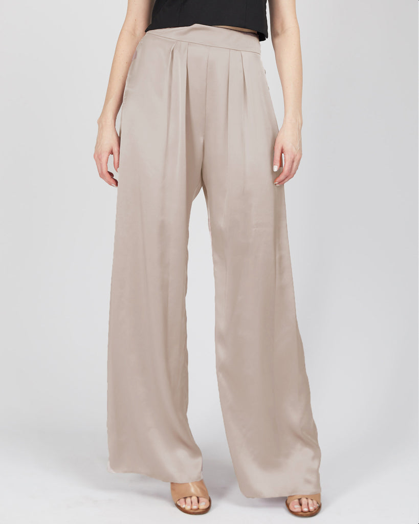 Bjorn Silk Pant in Sandshell