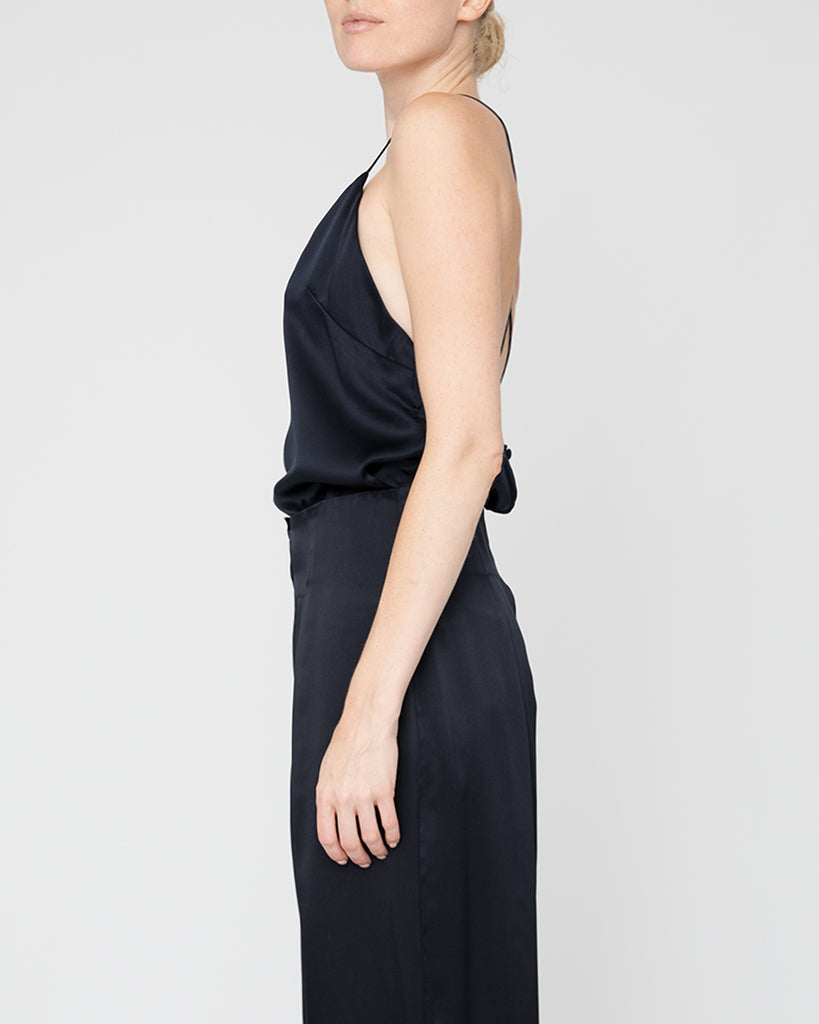 Fjord Silk Camisole in Midnight Blue