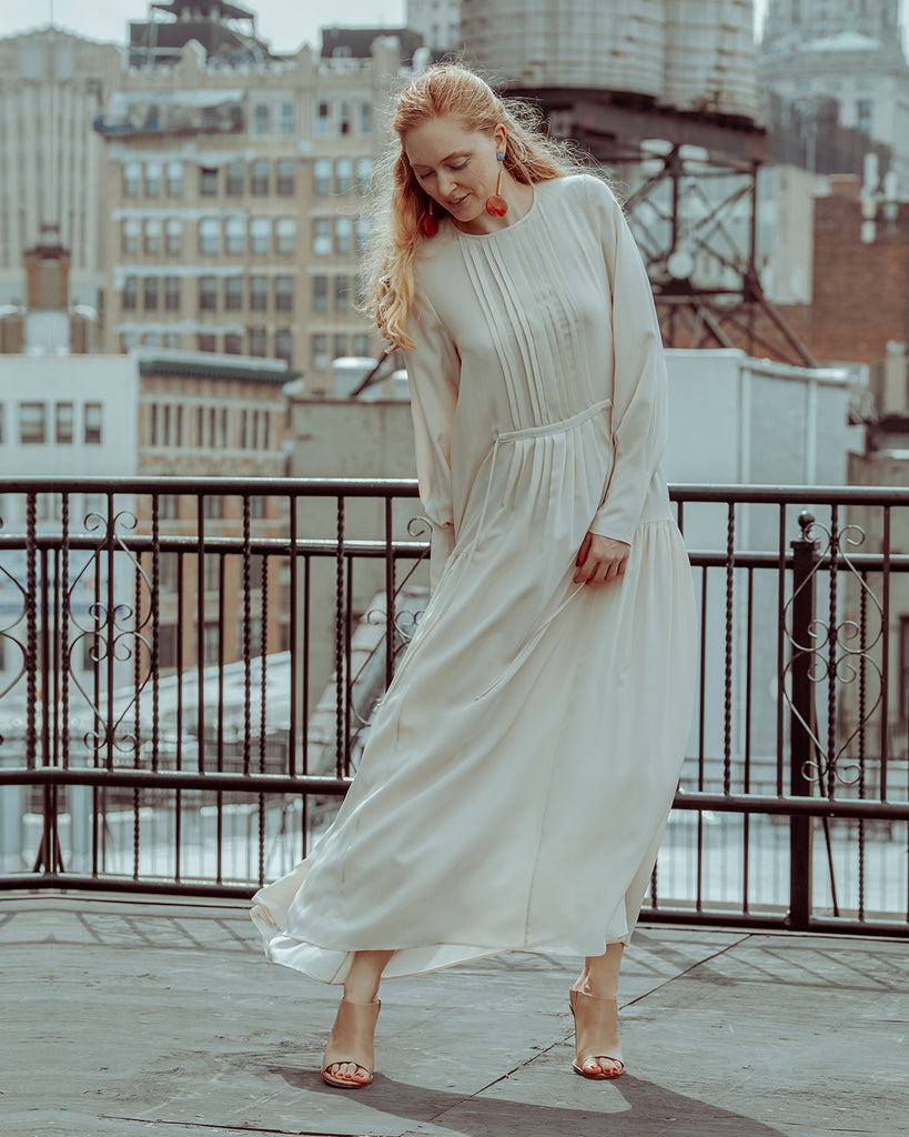 The Lola Dress in Blush - INGA-LENA