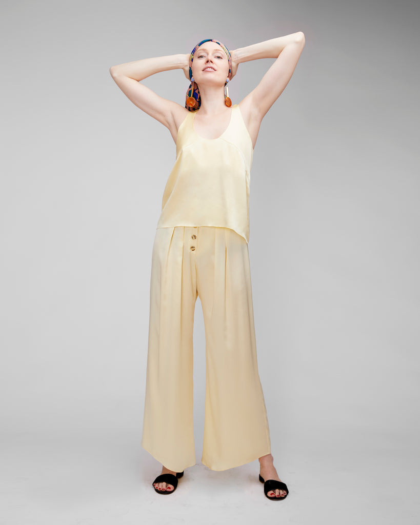 The Veiga Pant in Flan - INGA-LENA