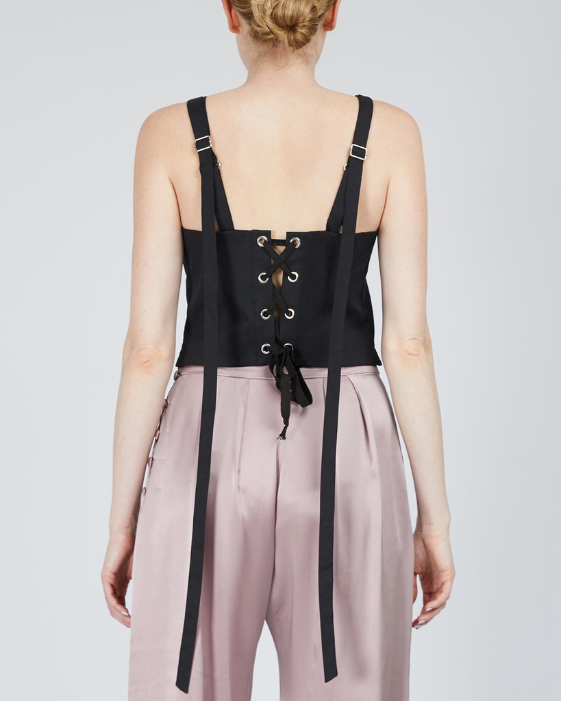 The Abby Top in Ink Black - INGA-LENA
