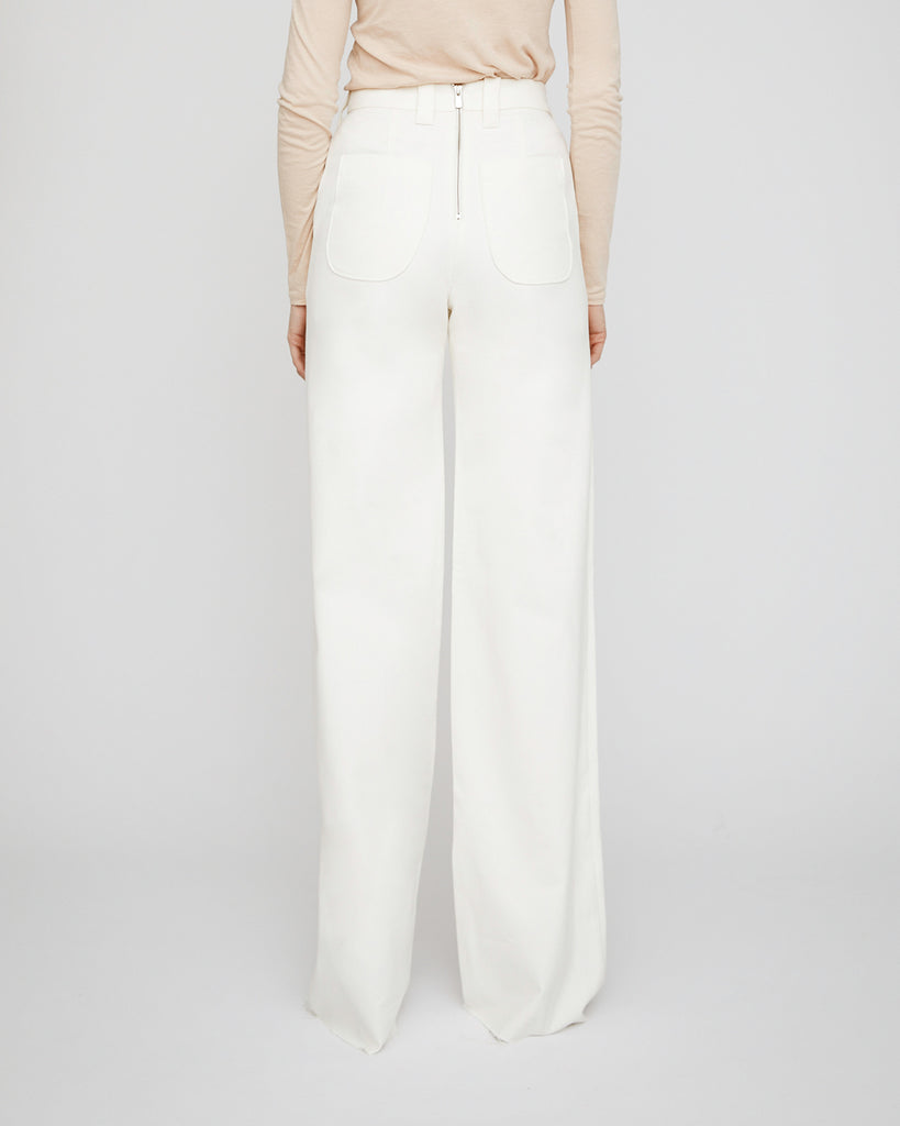 The Hampus Pant in Ivory - INGA-LENA