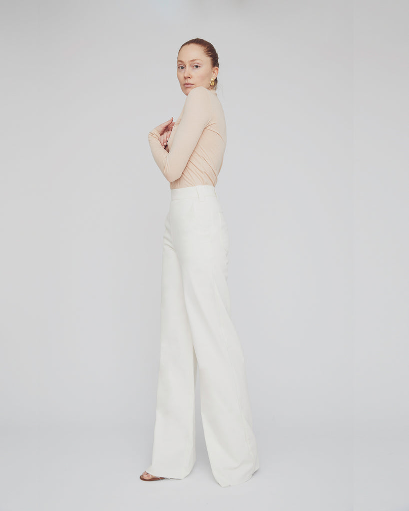 The Hampus Pant in Ivory - INGA-LENA