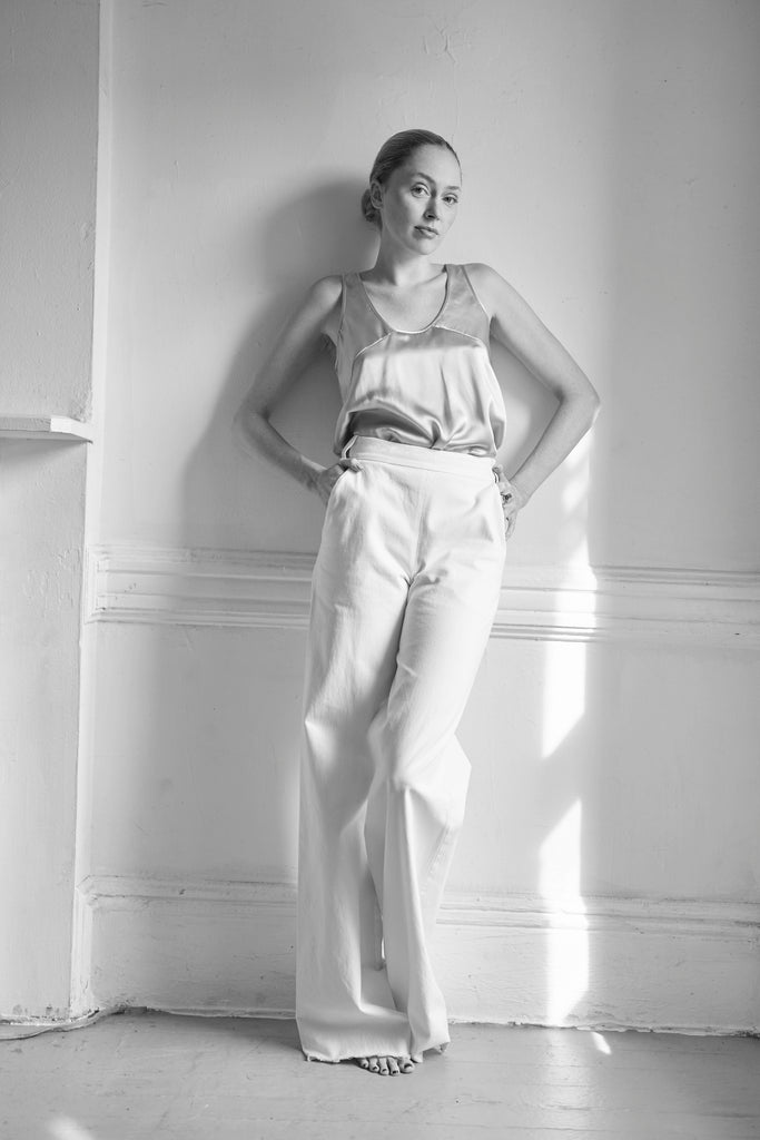 Hampus Trousers in Ivory