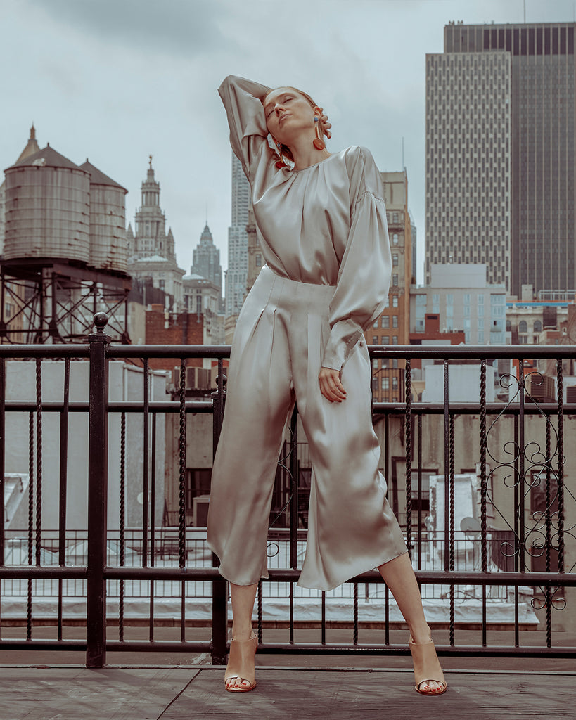 The Janie Pant in Shimmery Sand - INGA-LENA