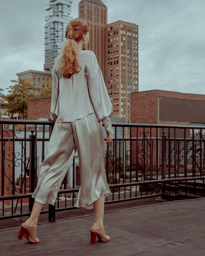 The Janie Pant in Shimmery Sand - INGA-LENA