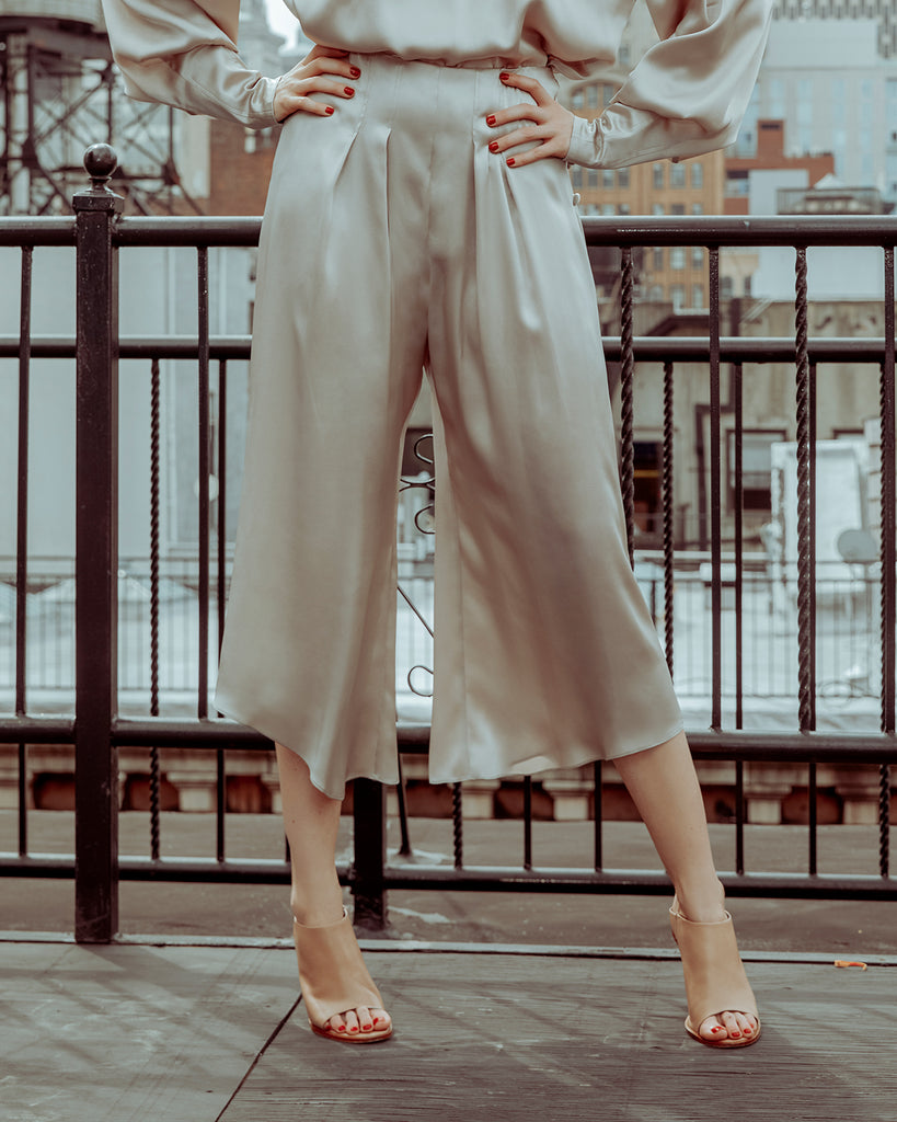 The Janie Pant in Shimmery Sand - INGA-LENA