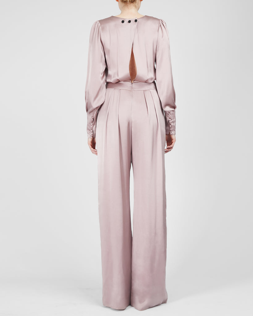 The Pontus Jumpsuit in Misty Rose - INGA-LENA