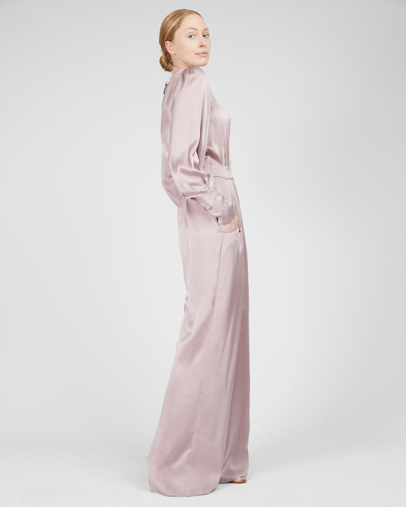 The Pontus Jumpsuit in Misty Rose - INGA-LENA