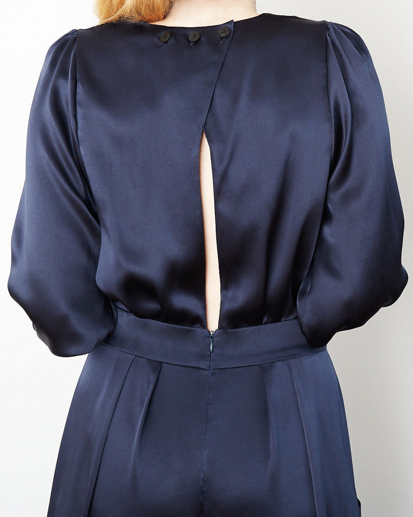 The Pontus Jumpsuit in Midnight Blue - INGA-LENA