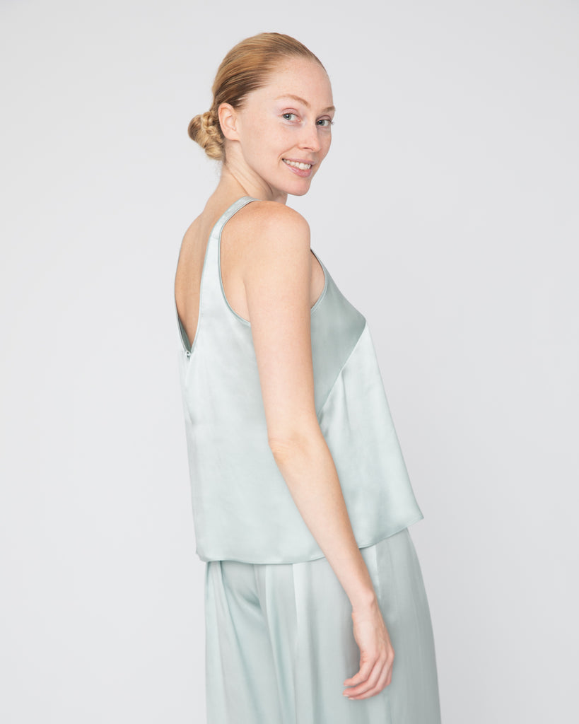 The Talia Tank in Teal Blue - INGA-LENA