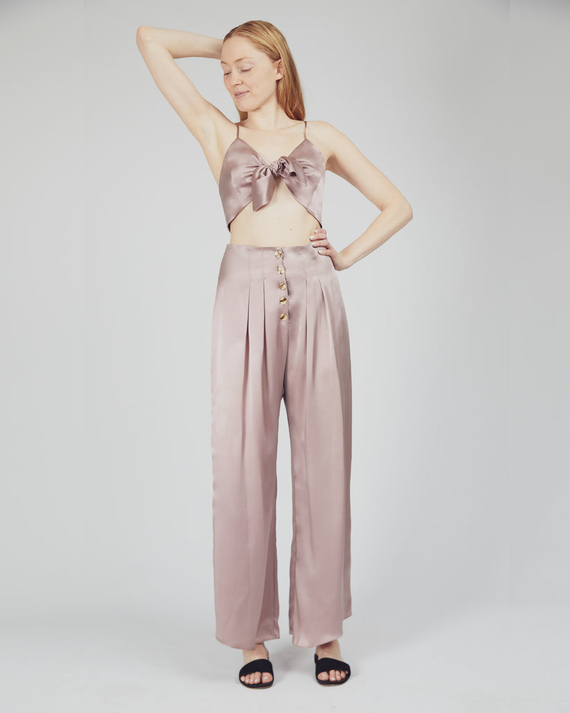 The Veiga Pant in Dusty Rose - INGA-LENA