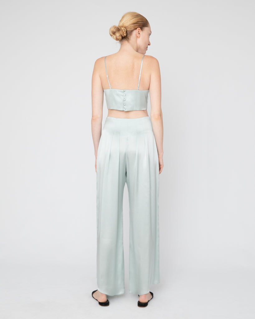 The Veiga Pant in Teal Blue - INGA-LENA